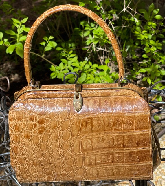 1960 Saks Fifth Avenue Alligator Bag - Etsy