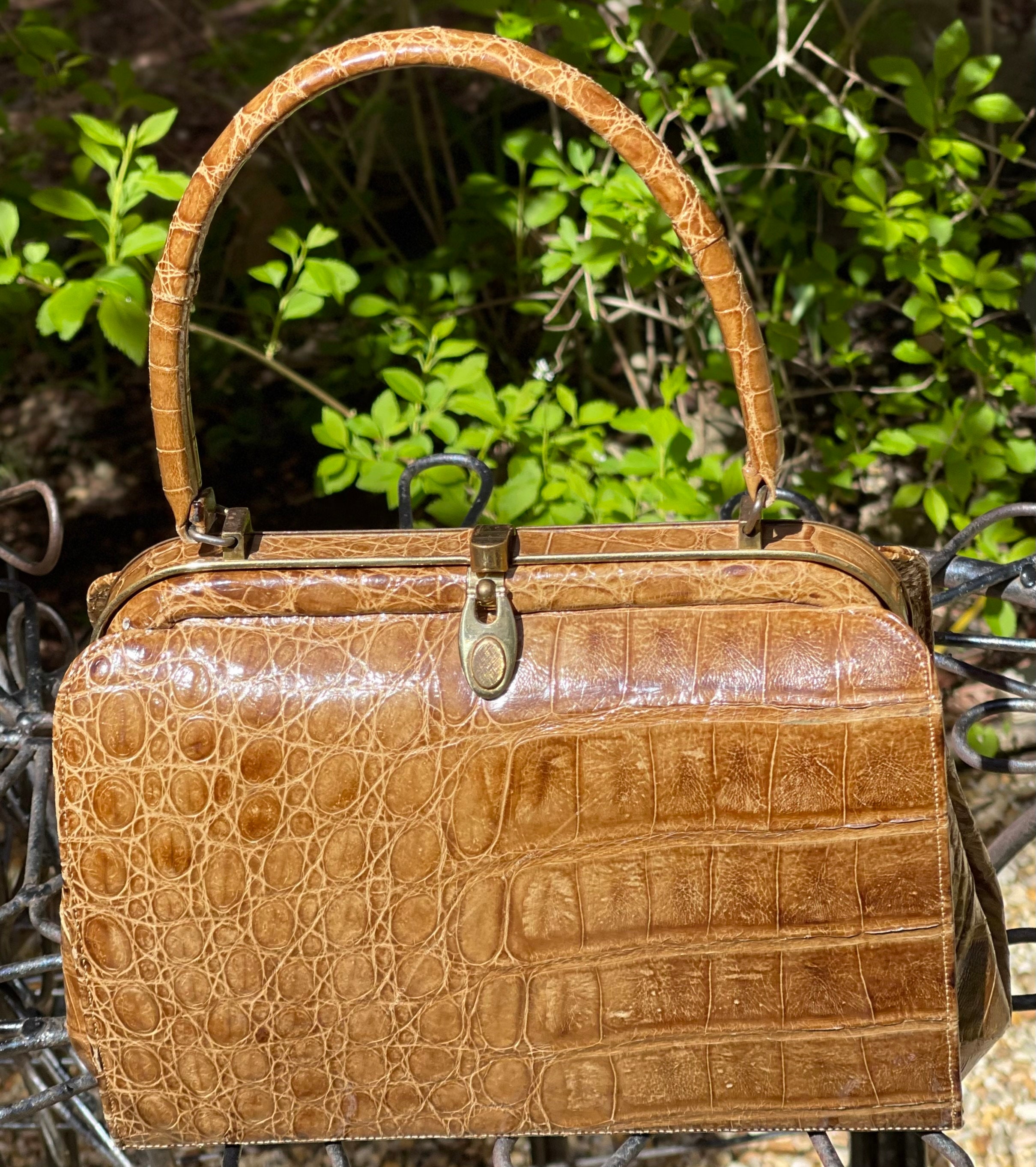 1960 Saks Fifth Avenue Alligator Bag - Etsy