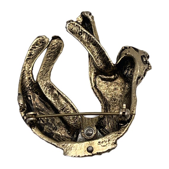 Leopard Rhinestone Brooch - image 5