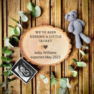 Digital pregnancy announcement | gender neutral editable pregnancy reveal | social media baby reveal template | due date coming soon