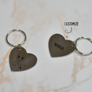 Karol G Keychain | Tropicoqueta Keychain | La Bichota Keychain | Karol G Heart Keychain | Tropicoqueta Gift