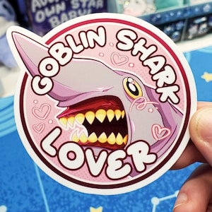 Adesivo Goblin Shark Lover [Adesivo Goblin Shark impermeabile] immagine 1