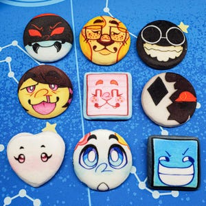 Regretevator Plush Buttons (Regretevator Fan-Made Plush Buttons)
