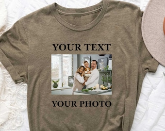 Custom Photo Shirt, Custom T-Shirt, Custom Picture Shirt, Personalized Photo Print Tee, Custom Printing T-Shirt, Photo Shirt, Picture Shirts