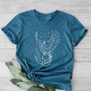 Phoenix Shirt, Bird Tee, Phoenix Rising Shirt, Inspirational Shirt Boho Bird Shirt, Boho Shirt, Women Shirt, Boho Tee, Gift for Boho Women