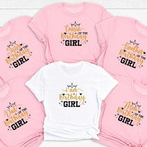 Family Matching Girl Shirt, Princess Birthday Shirt, Birthday Girl Shirt, Birthday Girl Party, Princess Theme Party, Princess Birthday Shirt