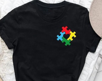 Autism Shirts, Autism Awareness T-Shirts for Autism Mom, Autism Tees, Autism Teacher Shirt Gifts, Back to School Shirt