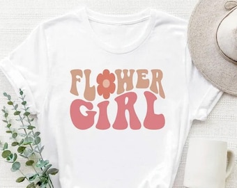 Flower Girl Shirt, Flower Girl Proposal Shirt, Wedding Shirt, Junior Bridal Party, Flower Girl Gift, Flower Girl Top Ideas