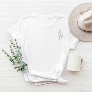 Cactus Shirt, Desert Shirt, Boho Shirt, Cactus Plants, Adventure Shirt, Arizona Shirt, Cactus Scene Shirt, Women Shirt, Boho Cactus Shirt afbeelding 1