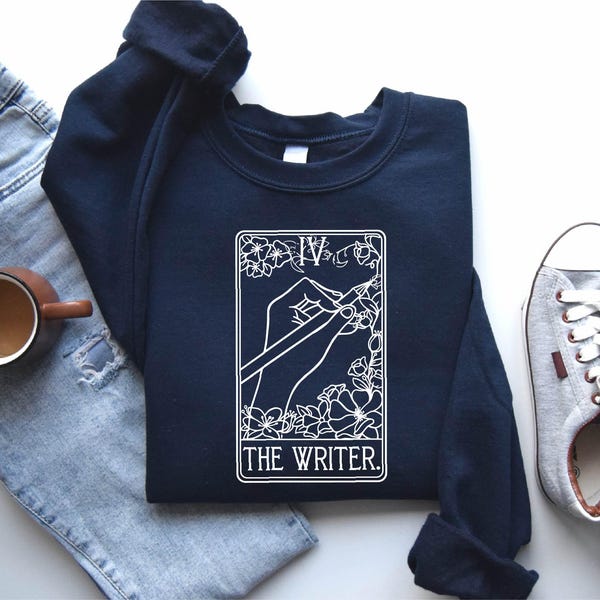 The Writer Sweatshirt, Gift for Author, Tarot Card Shirt, Writing Sweatshirt, The Writer Tarot Card Sweatshirt, Writing Lover Gift