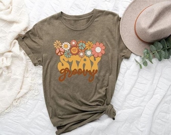 Stay Groovy Shirt, Stay Groovy Tshirt, Groovy Tee, Groovy Birthday Party Outfit, Stay Groovy  Tee, Hippie Shirt, Groovy Party