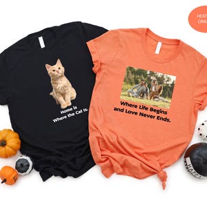 Custom Photo T-shirt, Any Picture Image Text PERSONALISED Tshirt, Own Photo Shirt, Photo Gifts Personalized, Birthday Hen Party Tee Top