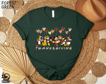 Mickey And Friends Thanksgiving Shirt, Disney Thanksgiving T-Shirt, Happy Thanksgiving Tee, Fall Season Sweatshirt, Gift For Thanksgiving