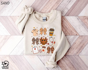 Thanksgiving Nurse Sweatshirt, Cute Nurse Sweater, RN CNA Emergency Department Shirt, Medical Team T-Shirt, Thanksgiving Tee