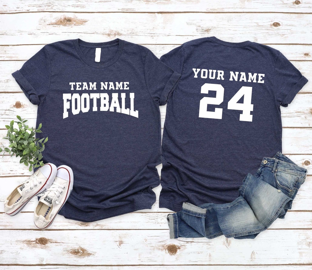 Custom Football Shirt, Custom Back and Front Shirt, Custom Jersey