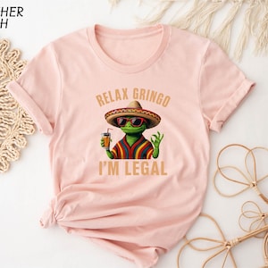 Relax Gringo I&#39;m legal T-Shirt, Funny Mexican Gift, Gringo Sweatshirt, Mexican Immigration Sweater, Latino Shirt, Spanish Tee