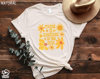 Boho Summer Shirt, Sunshine in My Soul Tee, Floral Summer Vibes T-Shirt, Hippie Summer Tee, Prayer Sweatshirt, Inspirational Quote Hoodie