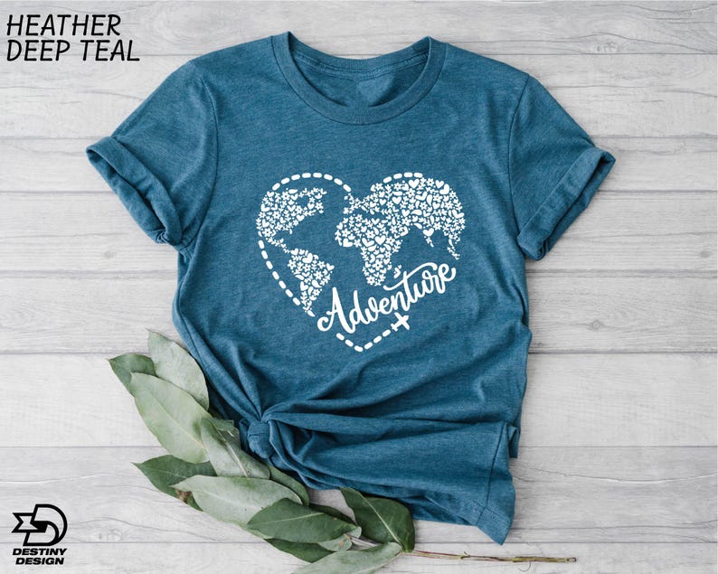 a t - shirt with the words adventure printed on it