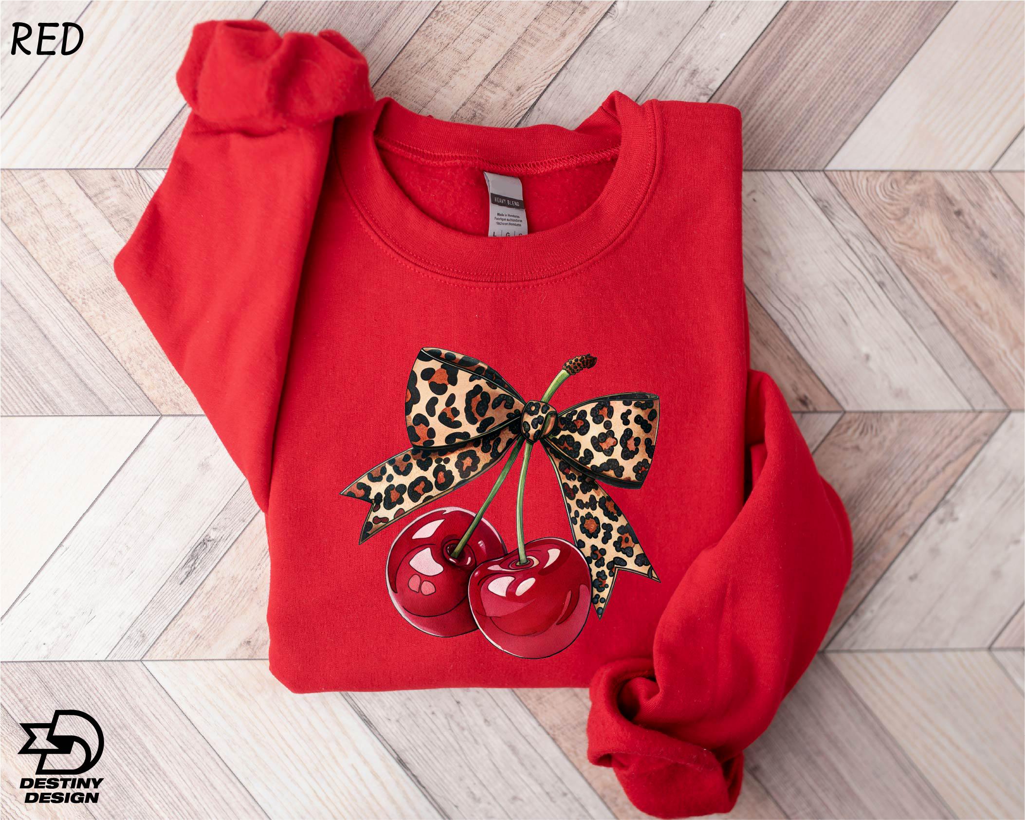 Cherry Sweatshirt - Etsy