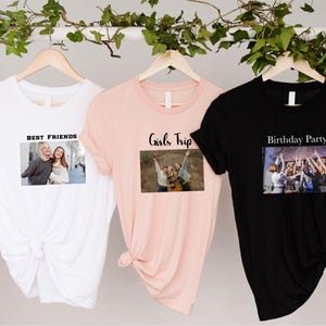 Custom Shirt, Custom Photo Shirt, Custom Family Photo T-Shirt, Holiday Gift Shirt, Your Photo and Any Text Sweatshirt, Custom Logo Shirt