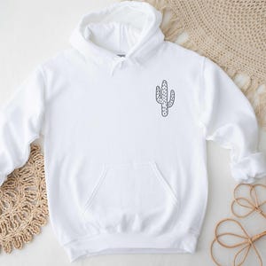 Sweat cactus, sweat à capuche Desert, sweat à capuche bohème, plantes de cactus, sweat à capuche Arizona, sweat femme, sweat cactus boho, sweat à capuche aventure image 5