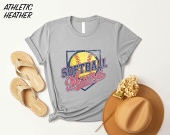 Softball Mama Shirt, Game Day Sweatshirt, Softball Lover T-Shirt, Softball Season Sweater, Sports Lover Gift, Gift for Mama