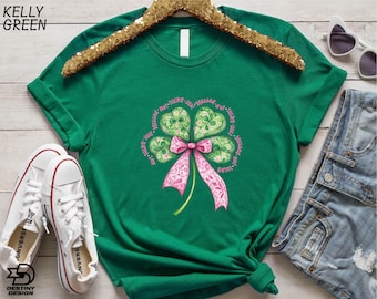 Not Lucky Just Blessed T-Shirt, St Patrick’s Day Sweatshirt, Christian Shirt, Lucky Blessed Sweatshirt, Four Leaf Clover Shirt, Shamrock Tee