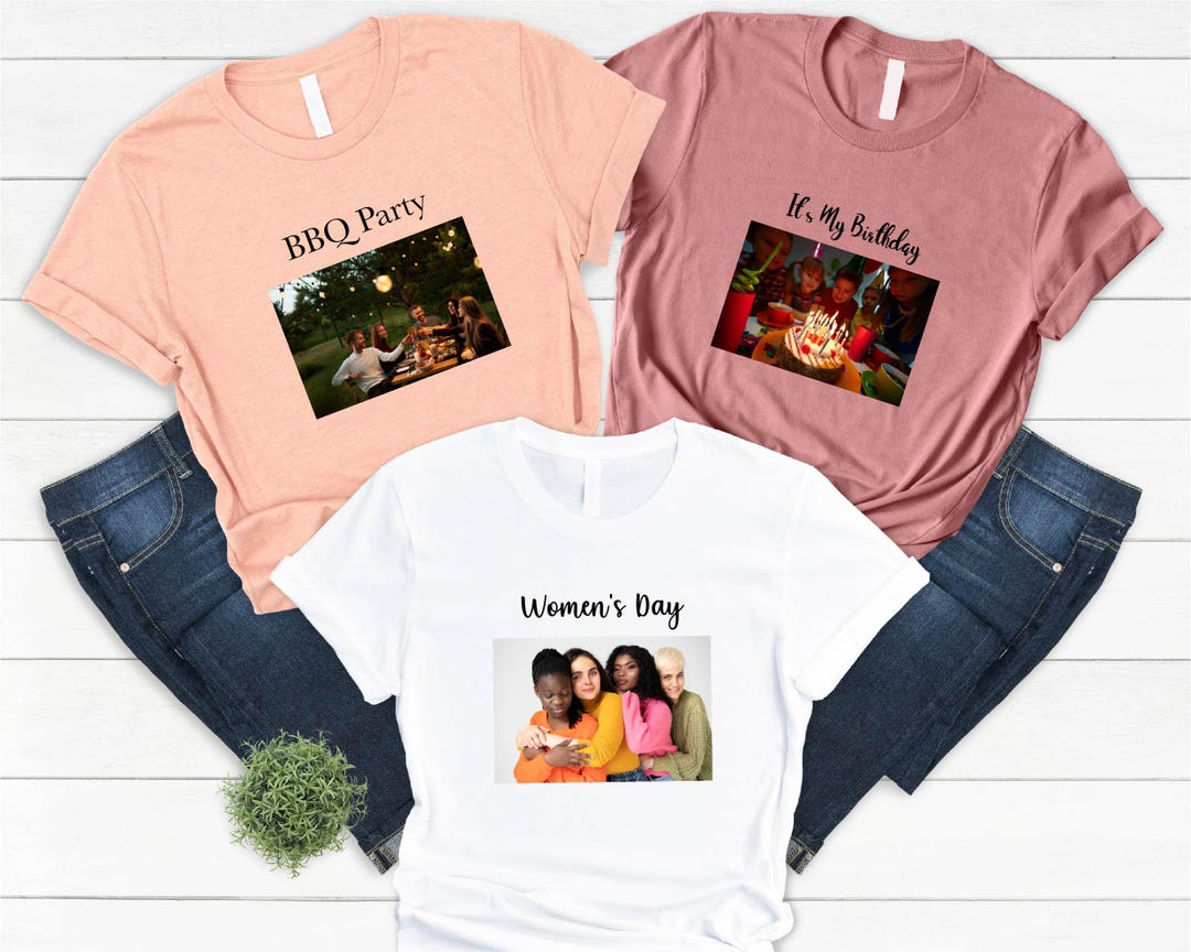 Customized Photo Shirt, Make Your Own Shirt, Custom Text Shirt, Custom ...