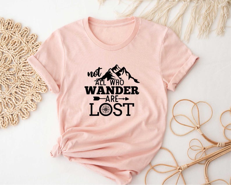 Not All Who Wander are Lost Shirt, Camping Shirt, Hiking Shirt, Campers Gift, Cute Camping Shirt, Nature Lover Shirt, Camper Shirt 画像 4