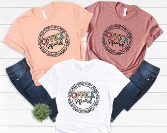 Office Staff Shirts, Coworker Gift, Office Squad Shirt, Administrative Assistant Shirt, Office Team Shirt, Office Crew Shirt,School Office