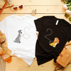 Lady and The Tramp Couples Shirt, Disney T-Shirt, Disney Couples Sweatshirt, Lady and The Tramp Matching Shirts, Disneyland Shirt