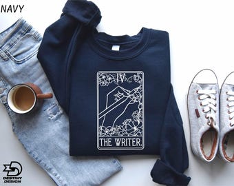 The Writer Sweatshirt, Gift for Author, Tarot Card Shirt, Writing Sweatshirt, The Writer Tarot Card Sweatshirt, Writing Lover Gift