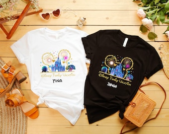 Custom Disney Family Vacation Shirts, Personalized Disney Trip T-Shirt, Family Matching Sweater, Custom Disney Family Trip Sweatshirt
