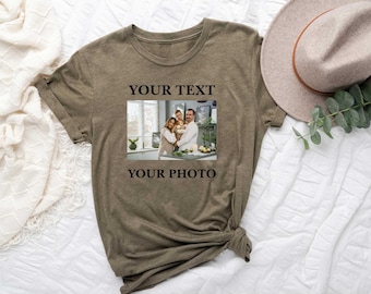 Custom Photo Shirt, Custom T-Shirt, Custom Picture Shirt, Personalized Photo Print Tee, Custom Printing T-Shirt, Photo Shirt, Picture Shirts