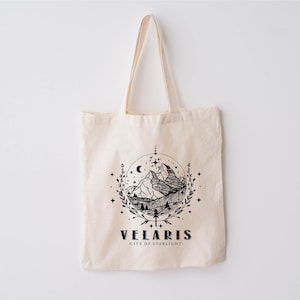 Velaris City Of Starlight Tote Bag, ACOTAR Tote, Night Court Sarah J Mass,  Velaris Tote Bag, House Of Wind, Crescent City