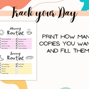 Everyday Routine Checklist | Everyday Planner ! Everyday Routine Chart ...