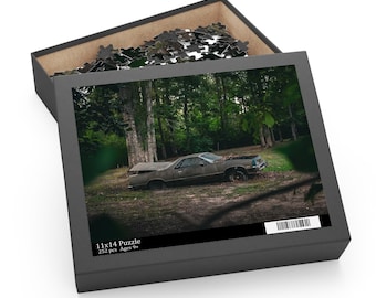 Vintage Sportwagen Puzzle: Verlassenes Fahrzeug Stichsäge
