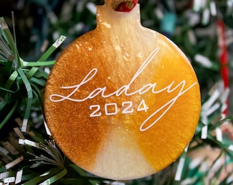 Personalisierte Familienname Weihnachtsverzierungen
