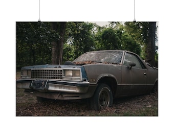 Vintage Car Poster/Car Wall Art "Rustic Resilience"
