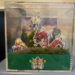 3D Diorama, Crystal Diorama Cube, Unique Gift for Gamers