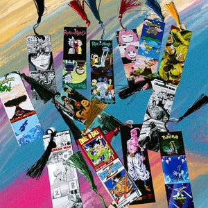 Anime Themed Bookmarks, Manga Style Bookmarks, Pop Culture Theme Bookmarks