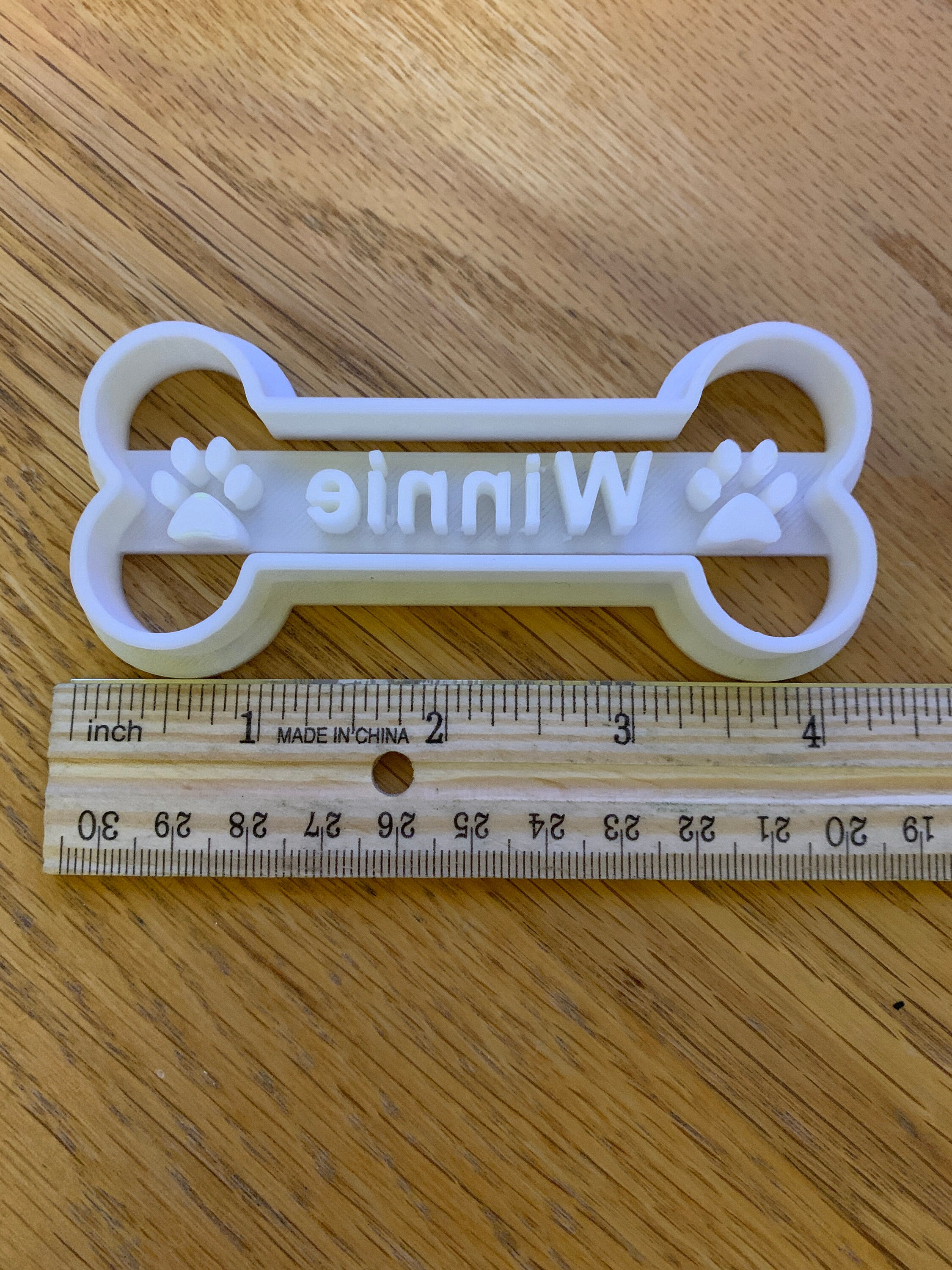 Personalized Dog Bone Shaped Cookie Cutter Etsy