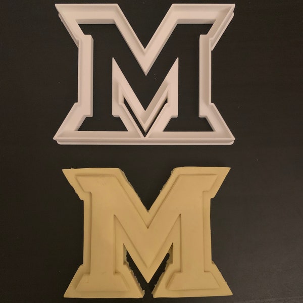 Detailed Cookie Cutter - Miami University Inspired Logo