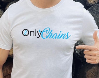 Men's Disc Golf Shirt, Unisex OnlyChains Funny Parody Design for Disc Golfers - OnlyFans Spoof, Disc Golfer Gift for Him