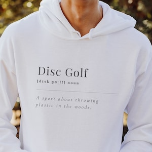 Disc Golf Definition Hoodie, Funny Frisbee Golf Hoodie, Disc Golf Gift Sweatshirt, Parody Disc Golf