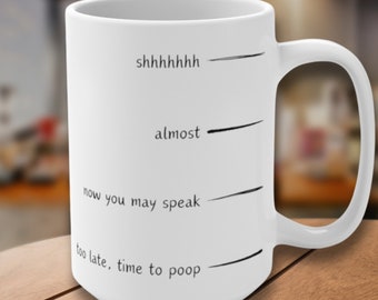 Sarkastische Shh jetzt können Sie Kaffeetasse - lustige Arbeit Büro-Tasse, Gen Z Millennial Meme, Geschenk für Mitarbeiter Kaffee- und Teetasse