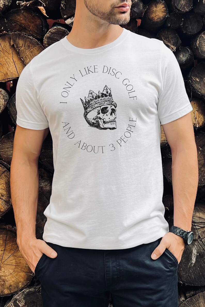 Chemise de disc golf rigolote - Je n'aime que 3 personnes, cadeau pour disc golfeur image 3