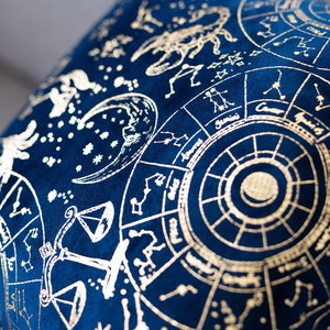 Cozy Plush Celestial Indigo Decorative Pillow Case