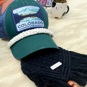 Handcrafted Macrame Baseball Hat Holder - Stylish Storage and Display for Caps