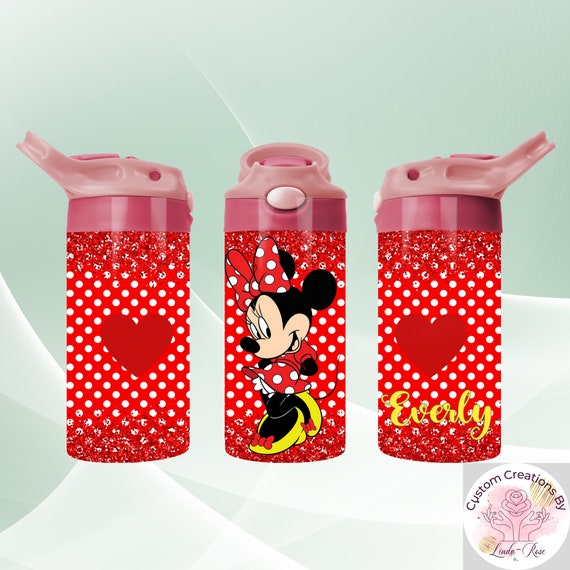 Pink Sparkles Kids Water Bottle, Kids Sippy Cup, Toddler Water Bottle,  Personalized Kids Water Bottle 